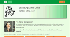 Desktop Screenshot of louisburganimalclinic.com