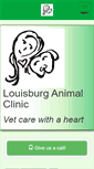 Mobile Screenshot of louisburganimalclinic.com